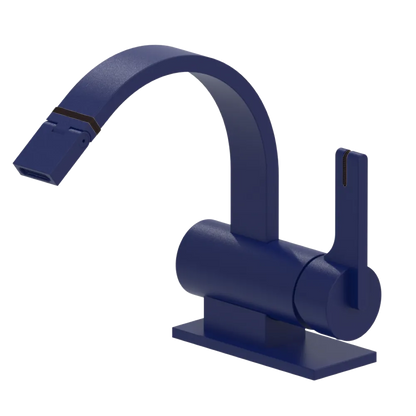 Rubinet Single Control Bidet Fitting (less drain) Midnight Blue