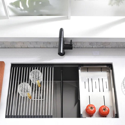 32" X 19" Kitchen Sink-Double Bowls - Golzar Home