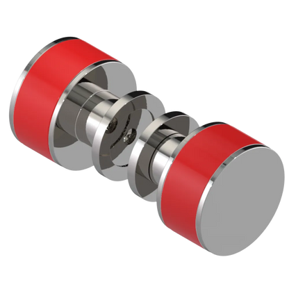 Rubinet Shower Door Knob (set) Polished Nickel