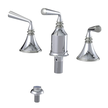 Rubinet Bidet Fitting with Spray, Diverter, and Vacum Breaker (Less Drain) Chrome