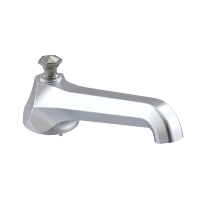 Rubinet Tub Filler Spout Deck Mount Satin Chrome