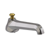 Rubinet Tub Filler Spout Deck Mount Polished Nickel