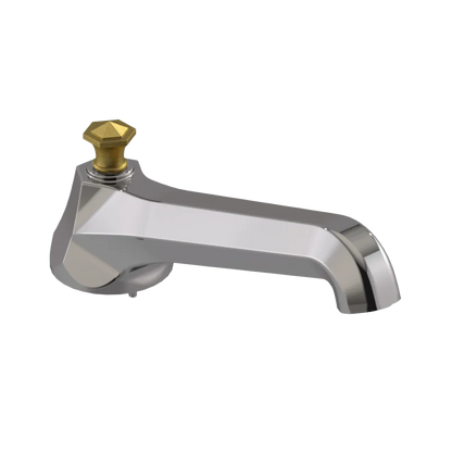 Rubinet Tub Filler Spout Deck Mount Polished Nickel