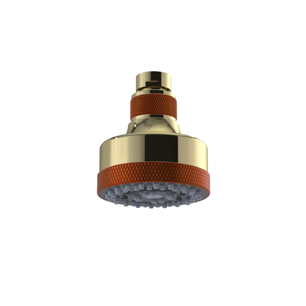 Rubinet 3 FUNCTION SHOWER HEAD Natural Brass