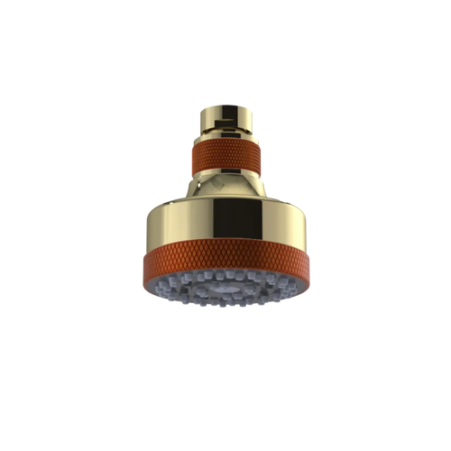 Rubinet 3 FUNCTION SHOWER HEAD Natural Brass