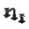 Rubinet Widespread Lav. Set. with Genesis spout (less drain) Matt Black