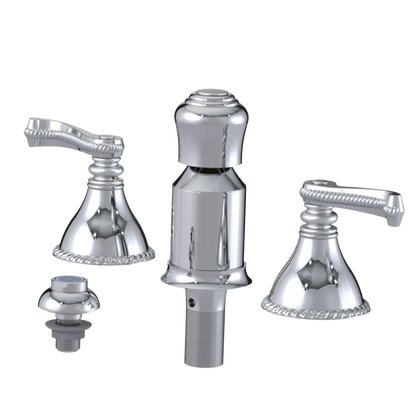 Rubinet Bidet Fitting with Spray, Diverter, and Vacum Breaker (Less Drain) Chrome