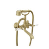 Baril Wall-mounted tub faucet with hand shower
