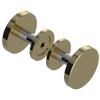 Rubinet Shower Door Knob (set) Natural Brass