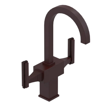 Rubinet Single Hole Dual Handle Lav. Set. (less drain) Bordeaux