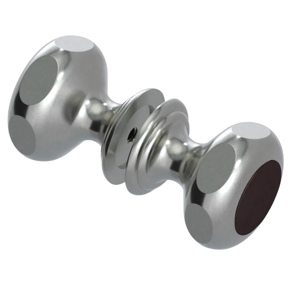 Rubinet Shower Door Knob (set) Satin Nickel