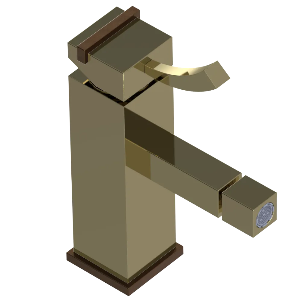 Rubinet Single Control Bidet Fitting (less drain) Natural Brass