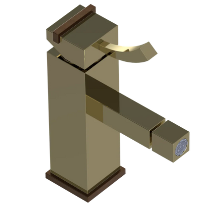 Rubinet Single Control Bidet Fitting (less drain) Natural Brass