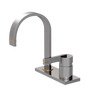 Rubinet 4" Centre Single Control Lav. Set (less drain) Polished Nickel