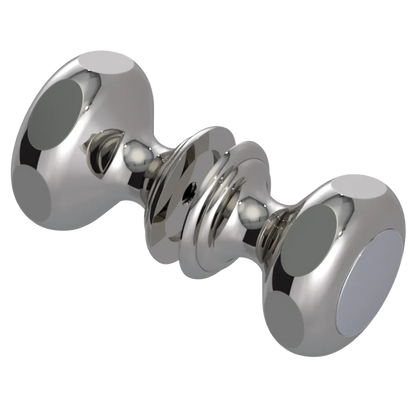 Rubinet Shower Door Knob (set) Polished Nickel