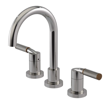 Rubinet Widespread Lav. Set. (less drain) Polished Nickel