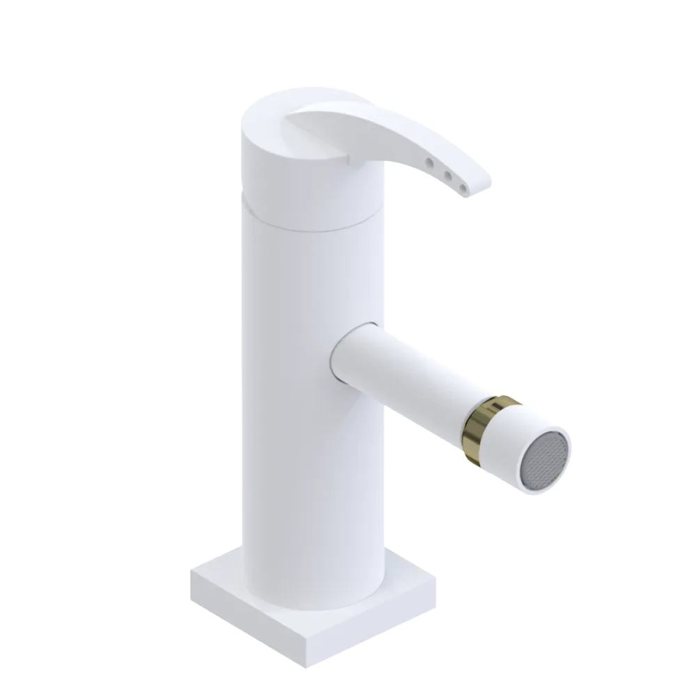 Rubinet Single Control Bidet Fitting (less drain) Matt White