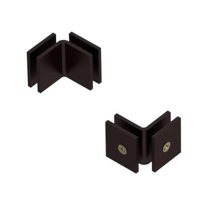 Rubinet 90 Glass to Glass Open Face Oil Rubbed Bronze