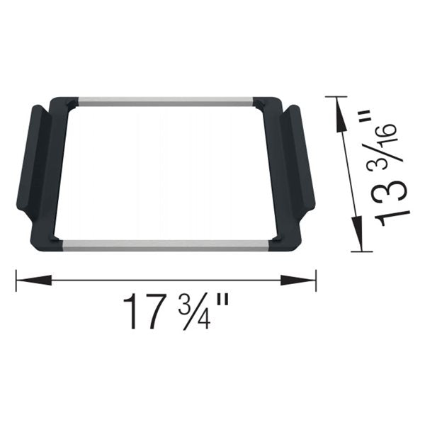 BLANCO Inteos Stainless Steel Accessories Holder - Black