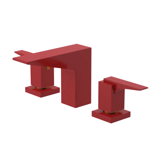 Rubinet Widespread Lav. Set. (less drain) Red