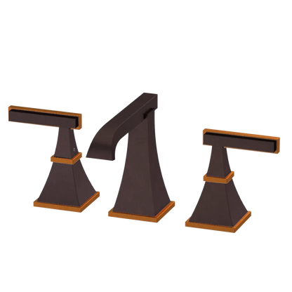 Rubinet Widespread Lav. Set. (less drain) Oil Rubbed Bronze
