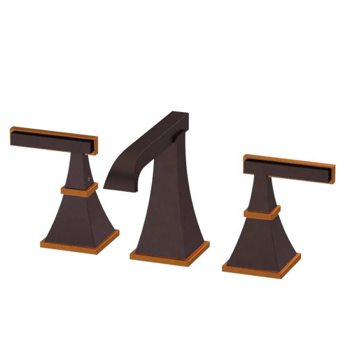 Rubinet Widespread Lav. Set. (less drain) Oil Rubbed Bronze