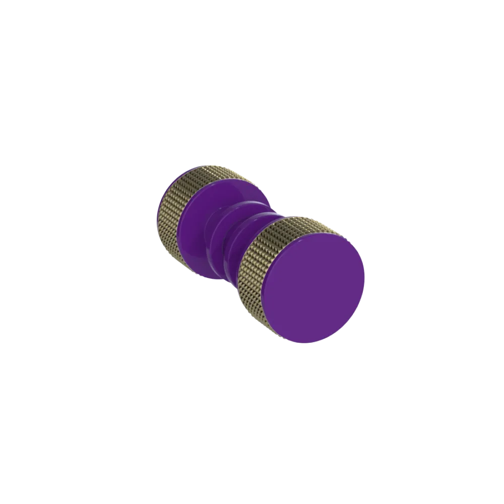 Rubinet Shower Door Knob (set) Purple Haze