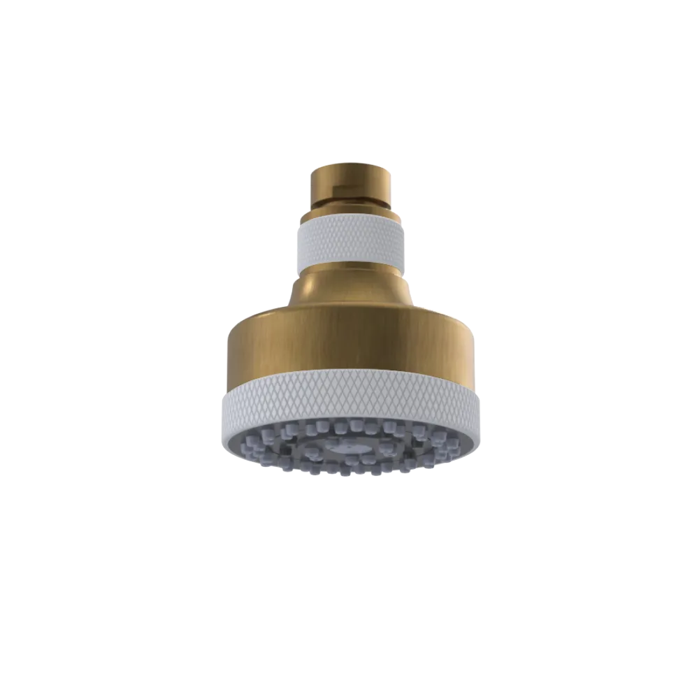 Rubinet 3 FUNCTION SHOWER HEAD Antique Brass Matt