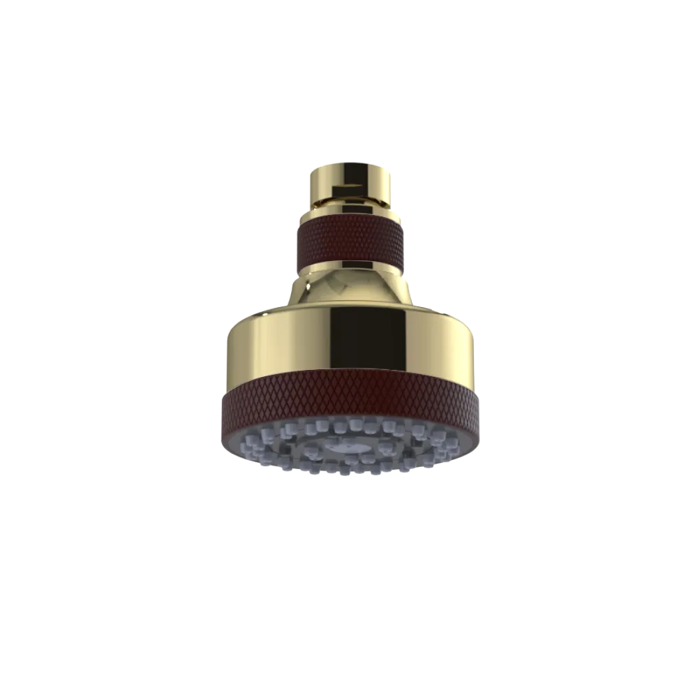 Rubinet 3 FUNCTION SHOWER HEAD Natural Brass