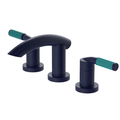 Rubinet Widespread Lav. Set. (less drain) Midnight Blue