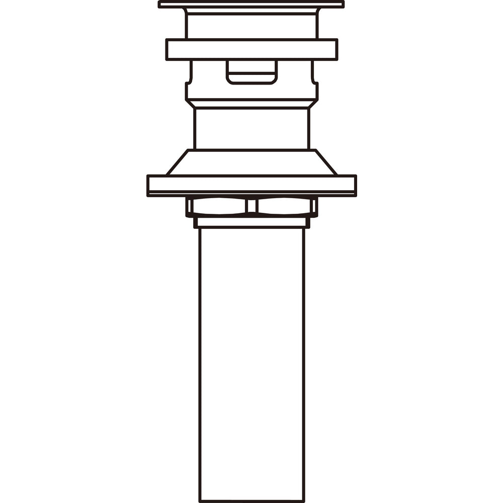 Push Pop-up Assembly - Polished Nickel