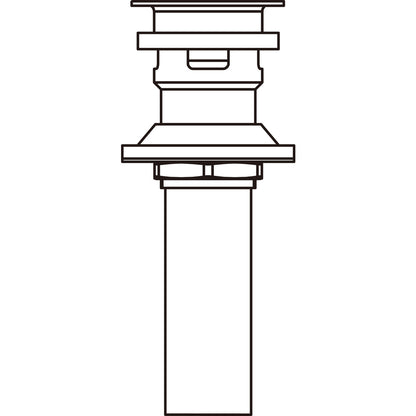 Push Pop-up Assembly - Polished Nickel
