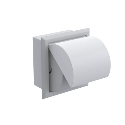 Rubinet RECESSED TOILET PAPER HOLDER Matt White