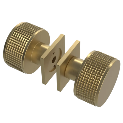Rubinet Shower Door Knob (set) Satin Brass