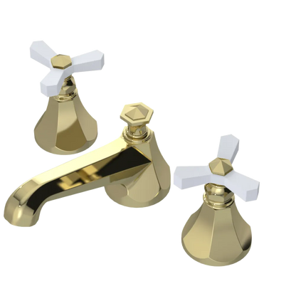 Rubinet Widespread Lav. Set. (less drain) Gold