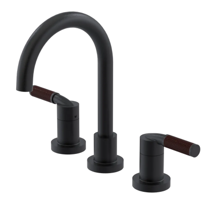 Rubinet Widespread Lav. Set. (less drain) Matt Black