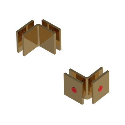 Rubinet 90 Glass to Glass Open Face Gold