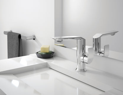 Baril Single-hole lavatory faucet, drain not included