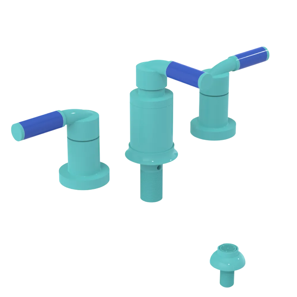 Rubinet Bidet Fitting with Spray, Diverter, and Vacuum Breaker (less drain) Aqua