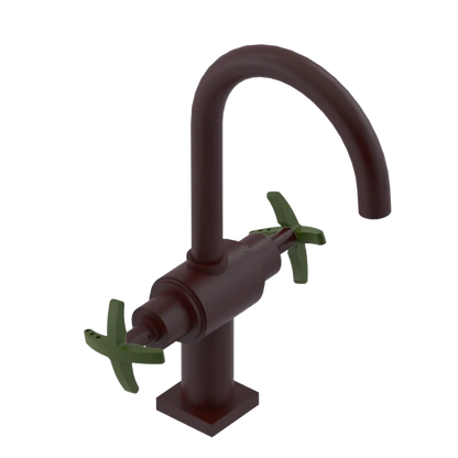 Rubinet Single Hole Dual Handle Lav. Set. (less drain) Bordeaux