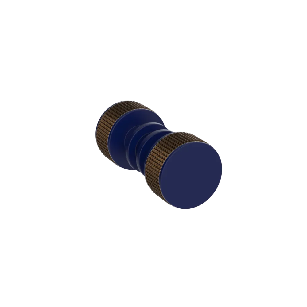 Rubinet Shower Door Knob (set) Midnight Blue