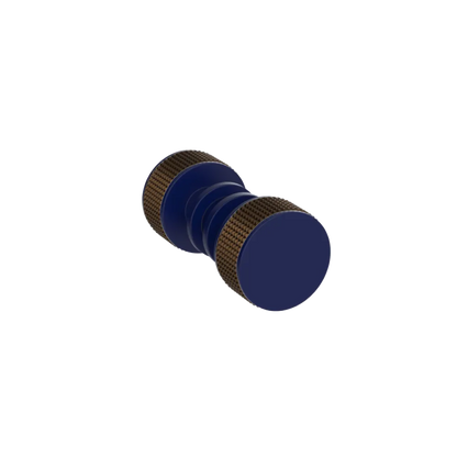 Rubinet Shower Door Knob (set) Midnight Blue