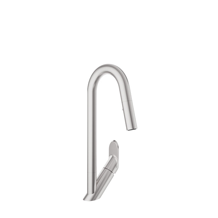 Baril Single-hole kitchen faucet with 2-function pull-down spray