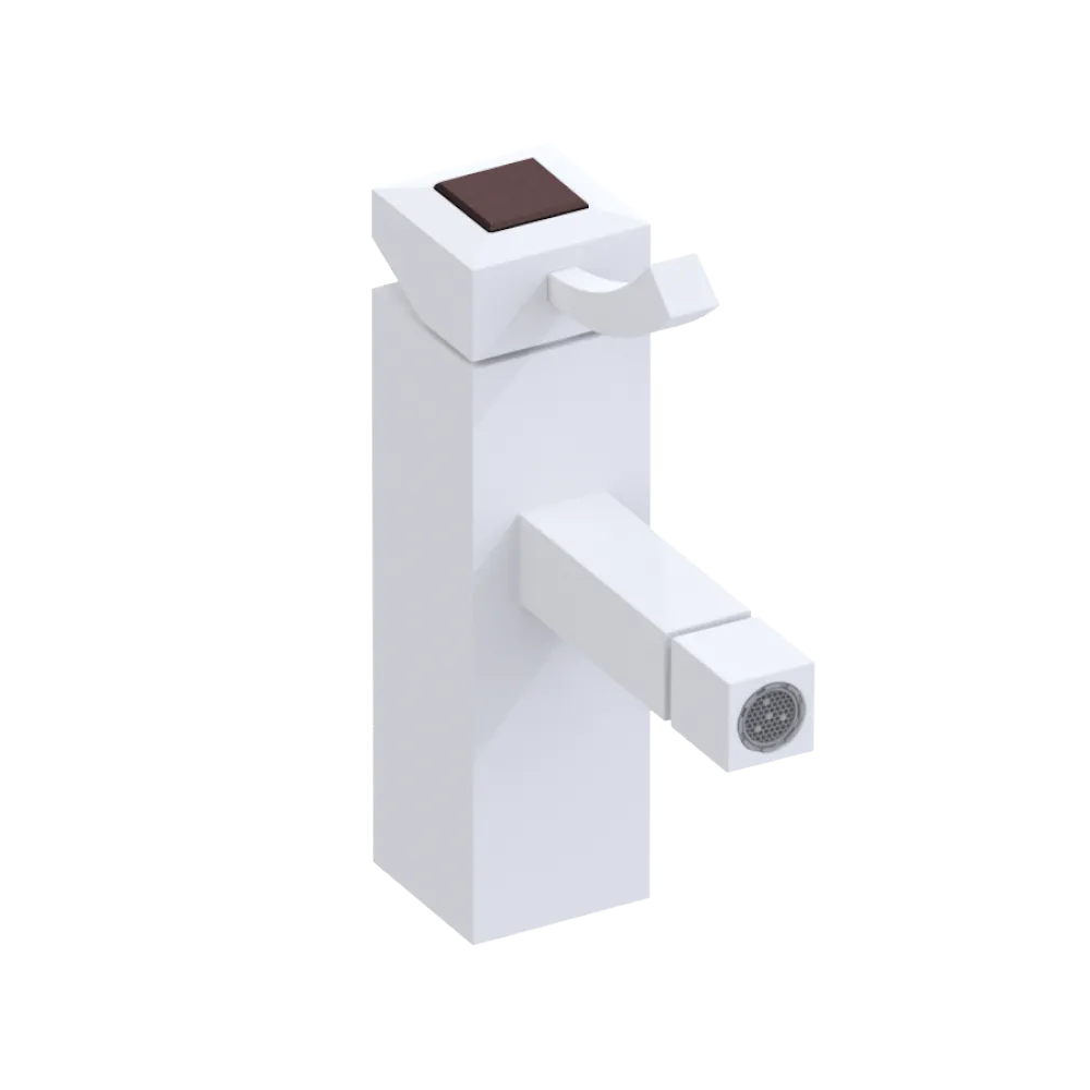 Rubinet Single Control Bidet Fitting (less drain) Matt White