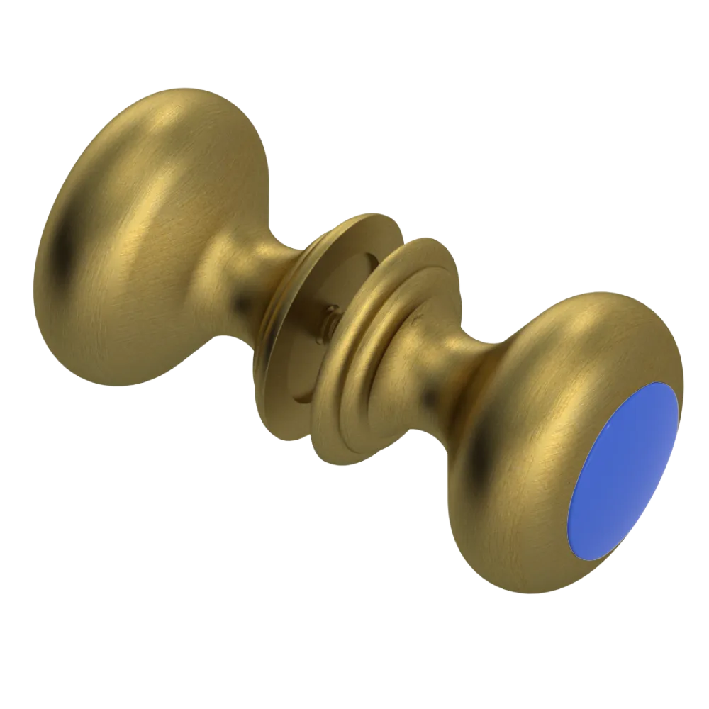 Rubinet Shower Door Knob (set) Antique Brass Matt