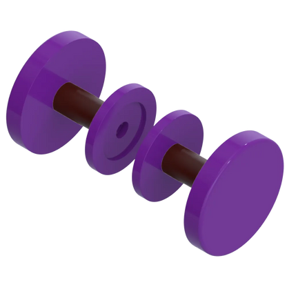 Rubinet Shower Door Knob (set) Purple Haze