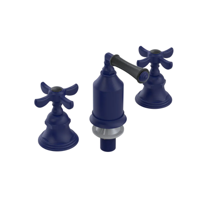 Rubinet Bidet Fitting with Spray, Diverter, and Vacum Breaker (Less Drain) Midnight Blue