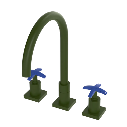 Rubinet Widespread Kitchen Set Green Envy
