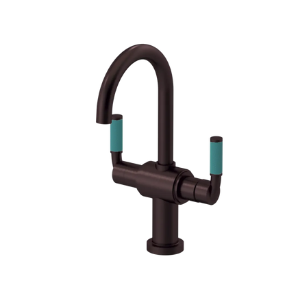 Rubinet Single Hole Dual Handle Lav. Set. (less drain) Oil Rubbed Bronze