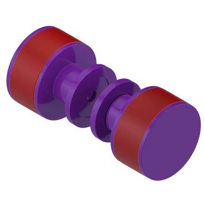 Rubinet Shower Door Knob (set) Purple Haze
